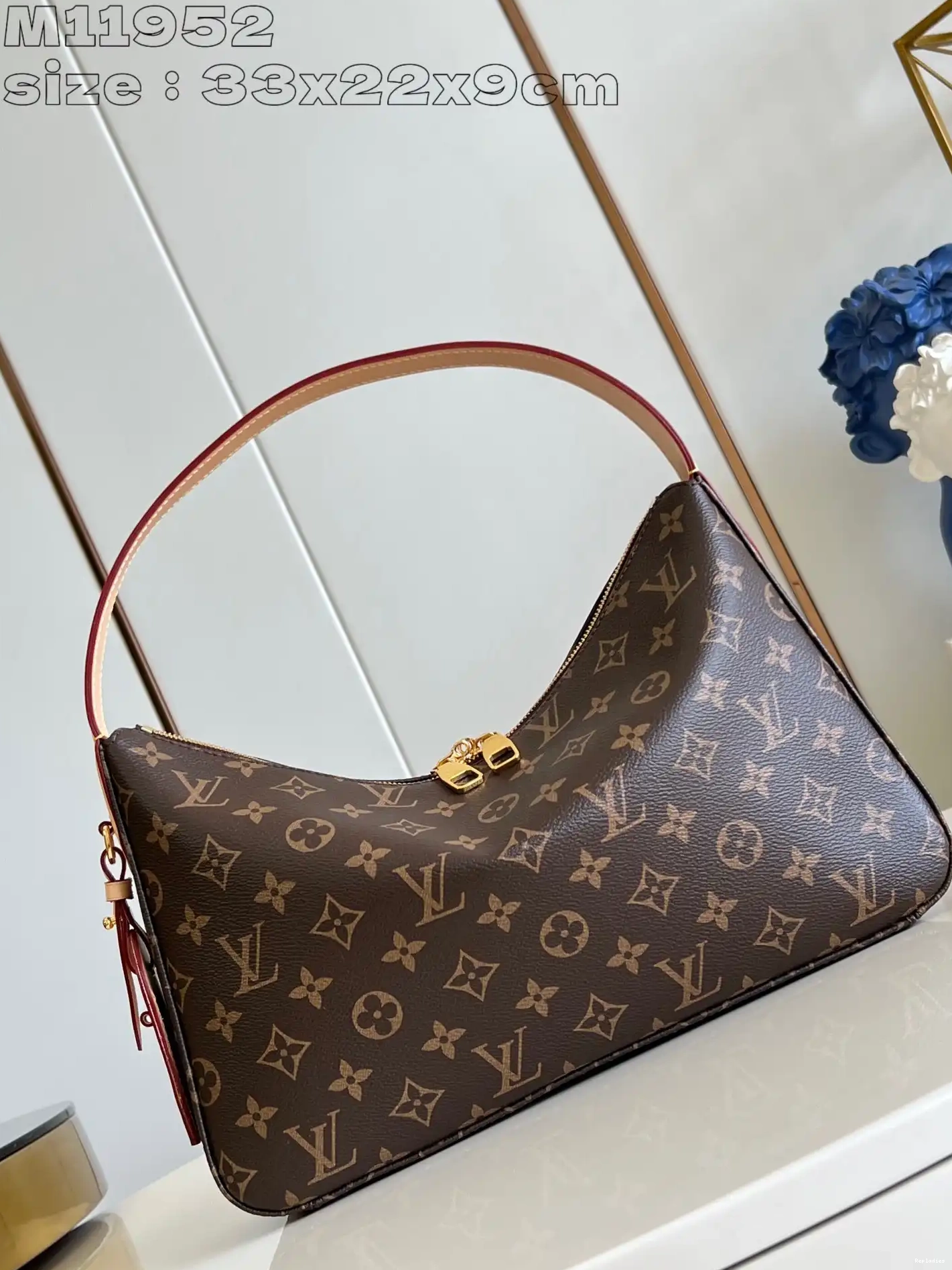 Cheap VUITTON PM-33*22*9CM LOUIS Slouchy 0515